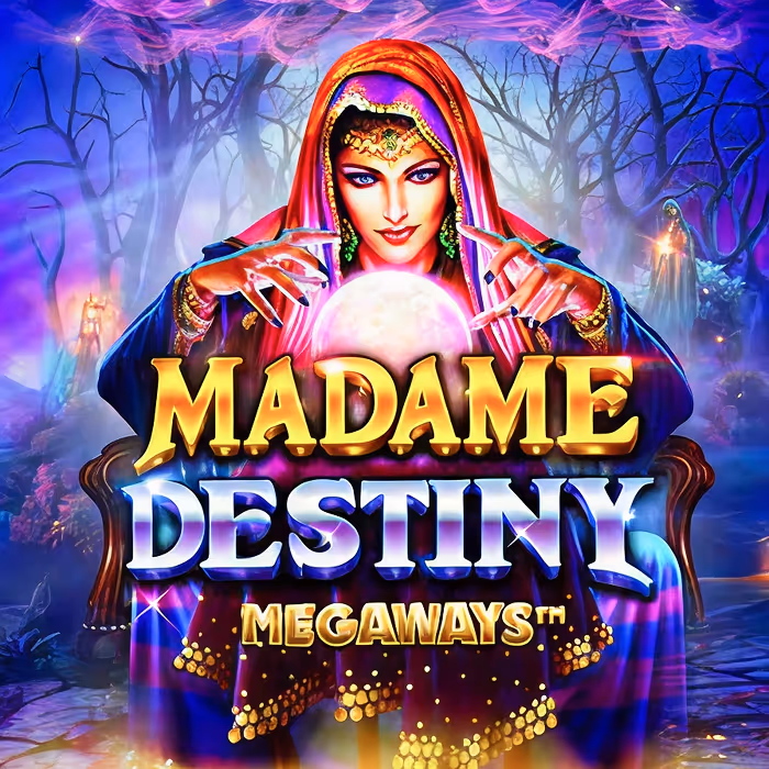 Madame Destiny slot featuring fortune teller theme and mystical symbols